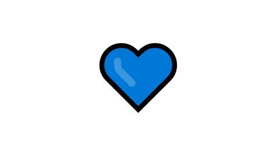 Mavi Kalp Emoji