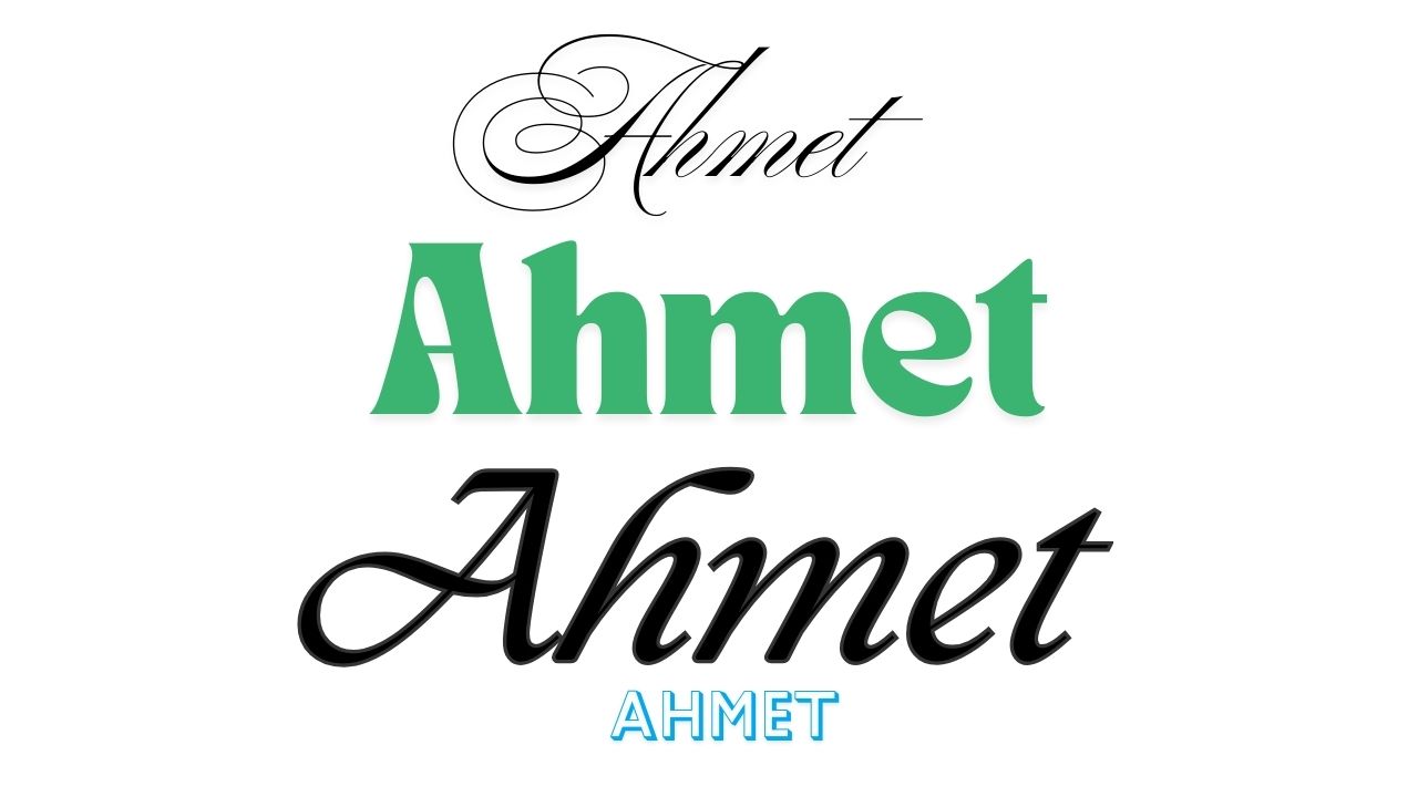 Şekilli Ahmet Yazısı Kopyala, Şekilli ahmet ismi