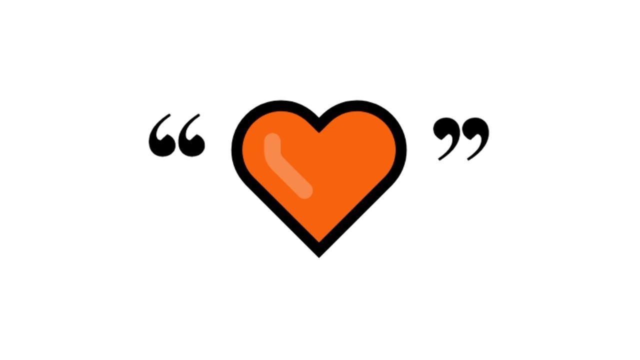 Turuncu Kalp Emoji