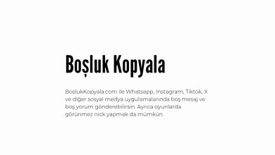 boşluk kopyala